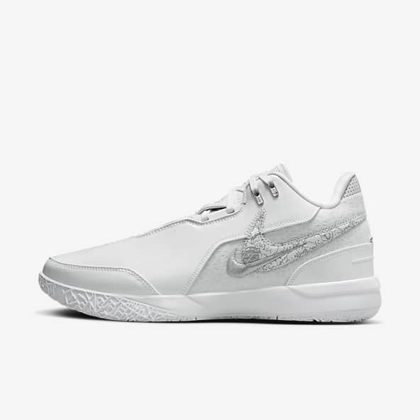 White LeBron James Shoes. Nike SG